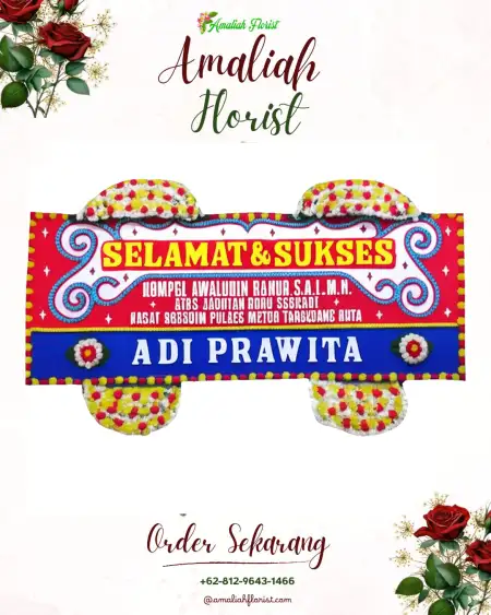 Papan Bunga Ucapan Selamat Cemeng
